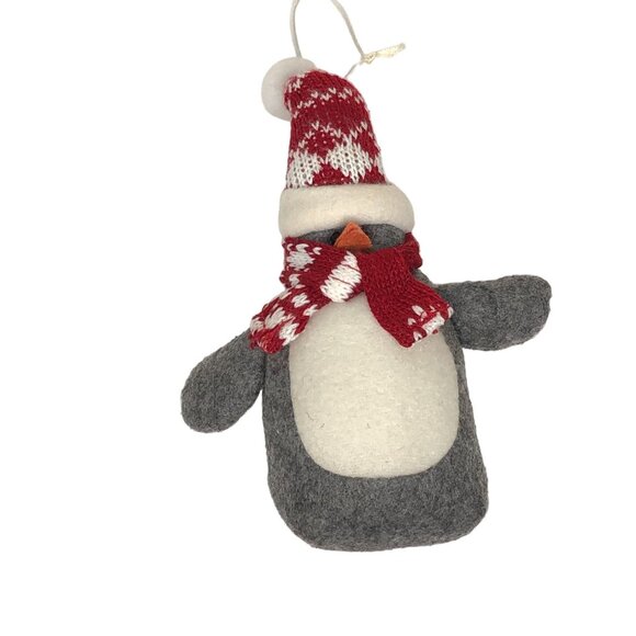 Christmas Ornament Stuffed Animal Plush Penguin Holiday Tree Wreath Decor - Picture 5 of 13